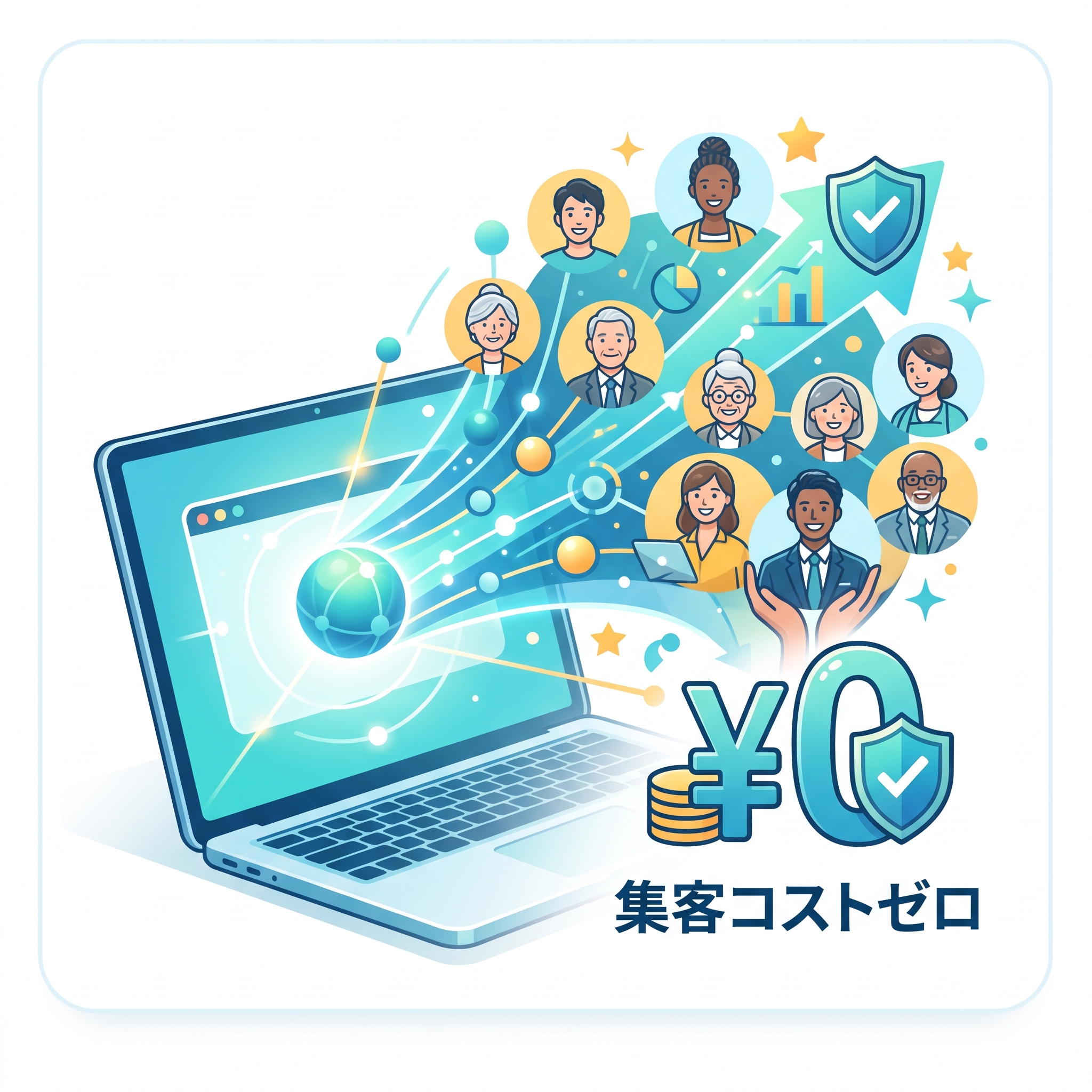 集客コストゼロ